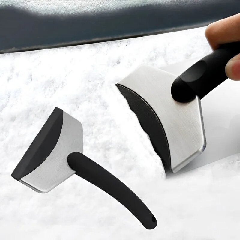 2 pezzi parabrezza invernale per auto pala da neve multifunzionale accessori per la pulizia dello scongelamento