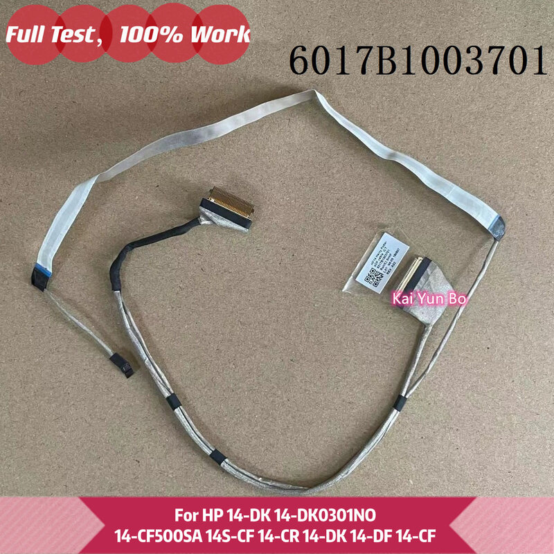 Notebook dla HP 14-DK 14-DK0301NO 14-CF500SA 14S-CF 14-CR 14-DF 14-CF laptopa LVDS kabel wideo LCD 6017B1003701