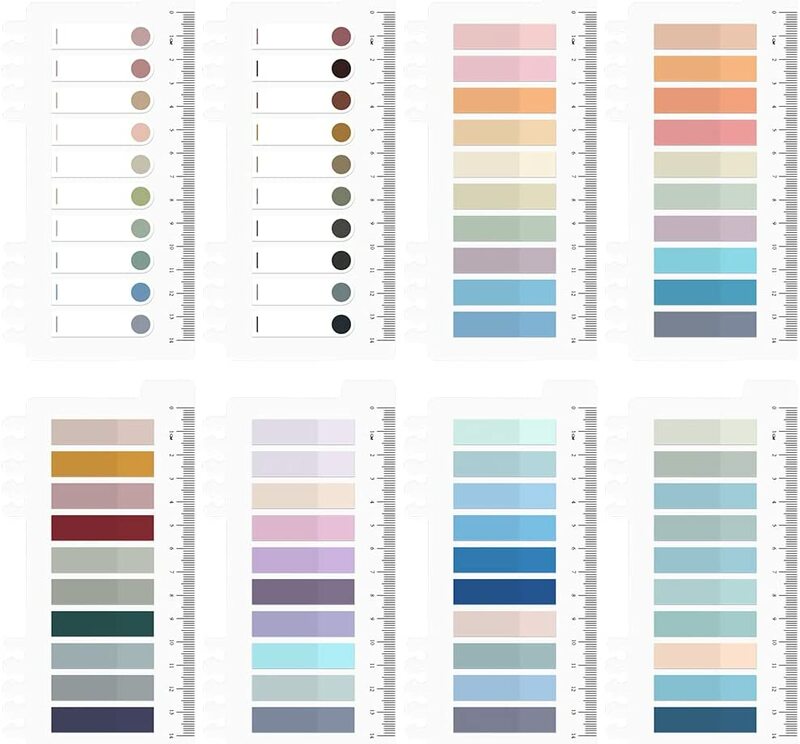 Karteczki samoprzylepne zapisywalne i repozycjonowane zakładki indeksowe Morandi kolorowe karteczki samoprzylepne karty arkusze znaczniki stron