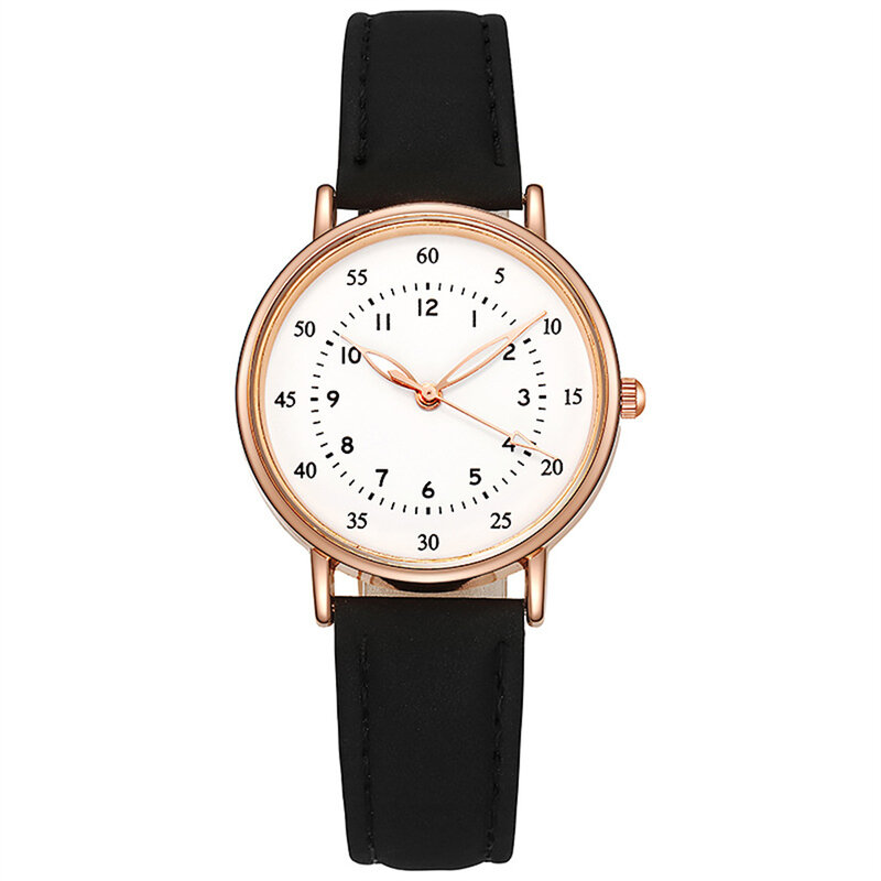 Zegarki na rękę dla kobiet damskie automatyczne skórzany pasek do zegarka prosta sukienka zegarek na rękę dla kobiet