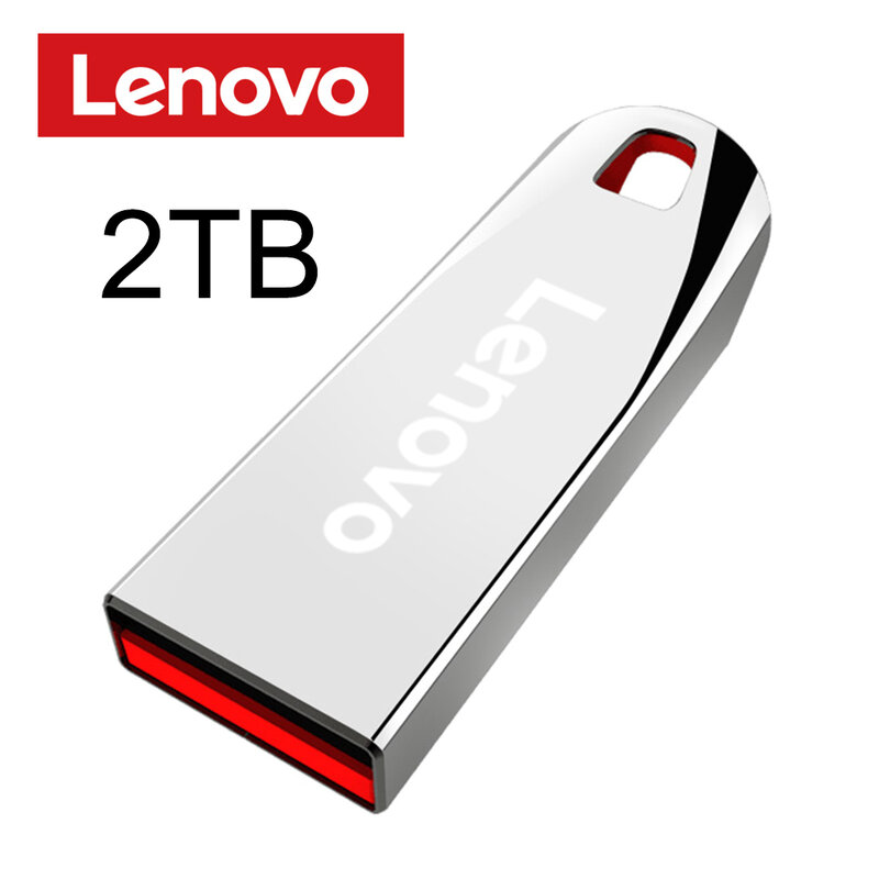 Lenovo-Mini clé USB 3.0 en métal haute vitesse, clé USB portable, mémoire étanche, disque U de stockage, 1 To, 512 Go, 2 To