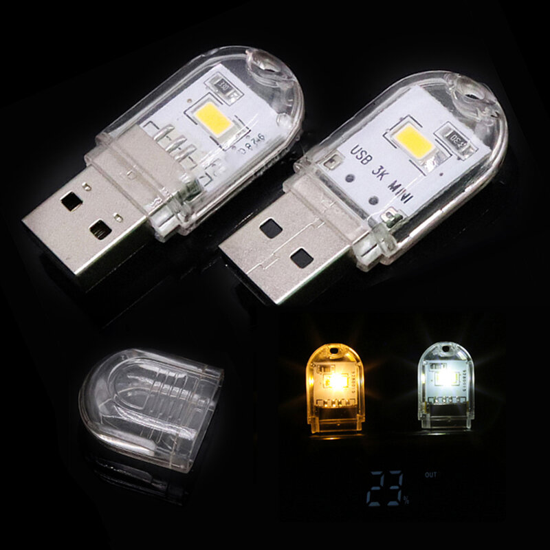 USB แบบพกพาไฟ LED Mini Light อ่านตารางแสง Night Light Eye Protection สำหรับ Power Bank แล็ปท็อปโน้ตบุ๊ค PC คอมพิวเตอร์
