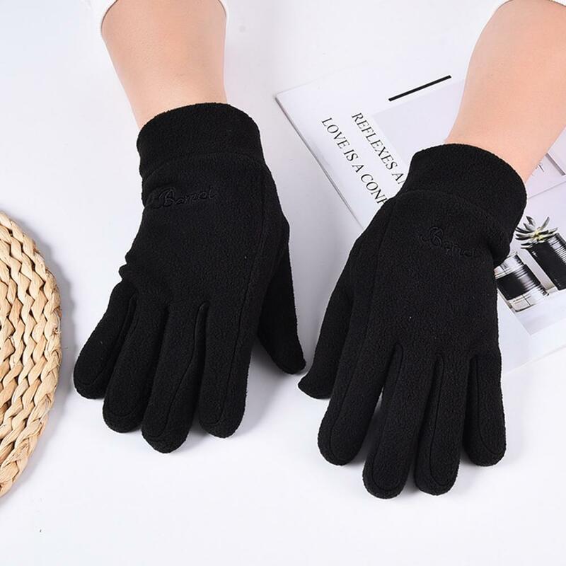 Зимние перчатки из флиса, ветрозащитные флисовые перчатки для мужчин и женщин, теплые перчатки для велоспорта и вождения на открытом воздухе, для сопротивления