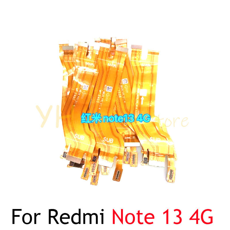 10 pezzi per Xiaomi Redmi Note 13 Pro Plus + connettore della scheda madre della scheda madre parti di riparazione del cavo flessibile LCD