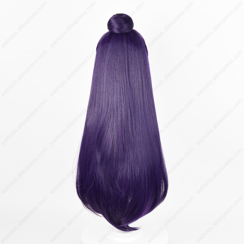 Anime Jinshi Cosplay Wig Kusuriya no Hitorigoto 85cm Long Dark Purple Wigs Heat Resistant Synthetic Wigs Halloween Party