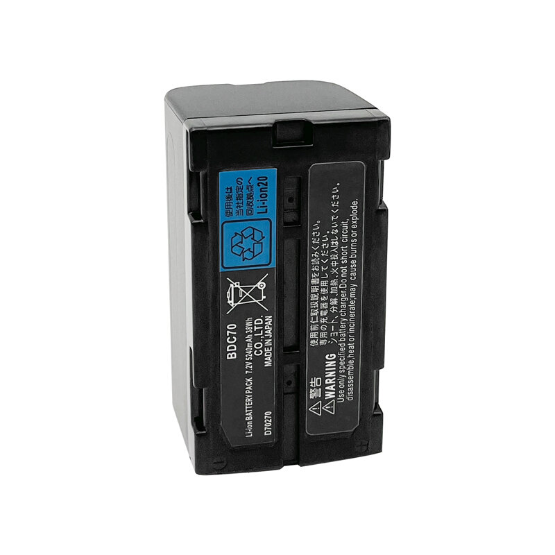 Bateria do Li-íon para a estação total, BDC70, CX RX-350 OS ES GPS, 7.2V, 5240mAh, de alta qualidade, 2 PCes