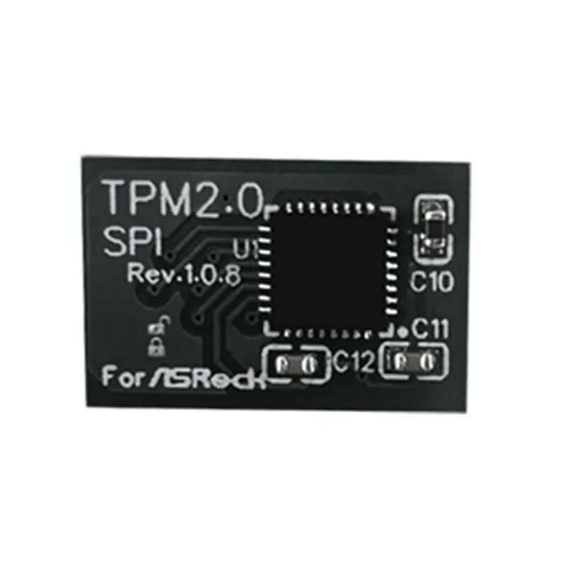 Tpm 2.0 Encryptie Beveiligingsmodule Remote Card 14 Pin Spi Tpm2.0 Beveiligingsmodule Voor Asrock Moederbord