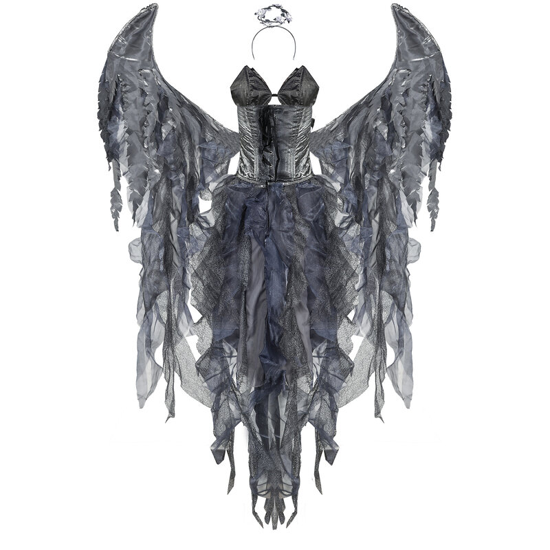 Nowy kostium Dark Angel na Halloween Cosplay festiwal duchów kostium sceniczny anioła