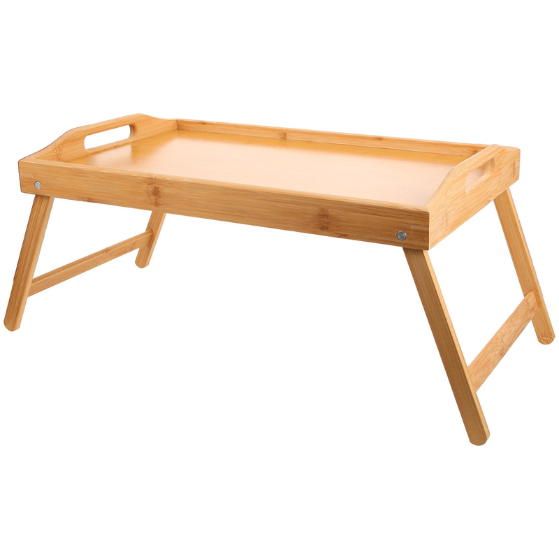Mini drewniany stół prostokątny stół łóżko składane małe łóżko biurko przenośny stolik taca do serwowania śniadaniowy stolik kawowy do domu