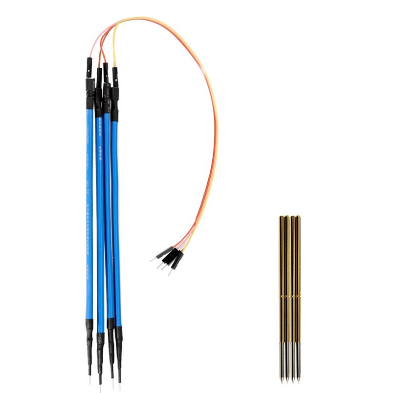 Juego de bolígrafos de sonda, herramienta de programación de Marco LED BDM para KTAG/KESS, 4 piezas pines con Cable de repuesto