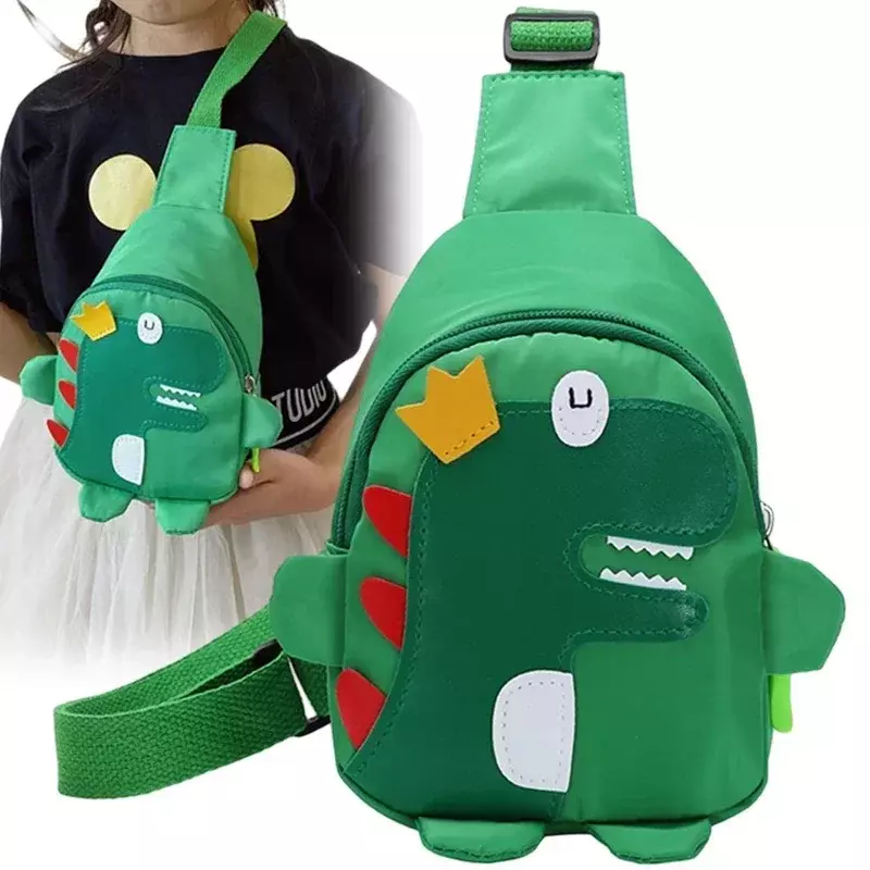 Модный рюкзак с мультипликационным динозавром, милая сумка для мальчиков и девочек, детские сумки через плечо, Детская сумка, миниатюрная сумка через плечо, рюкзак для малышей