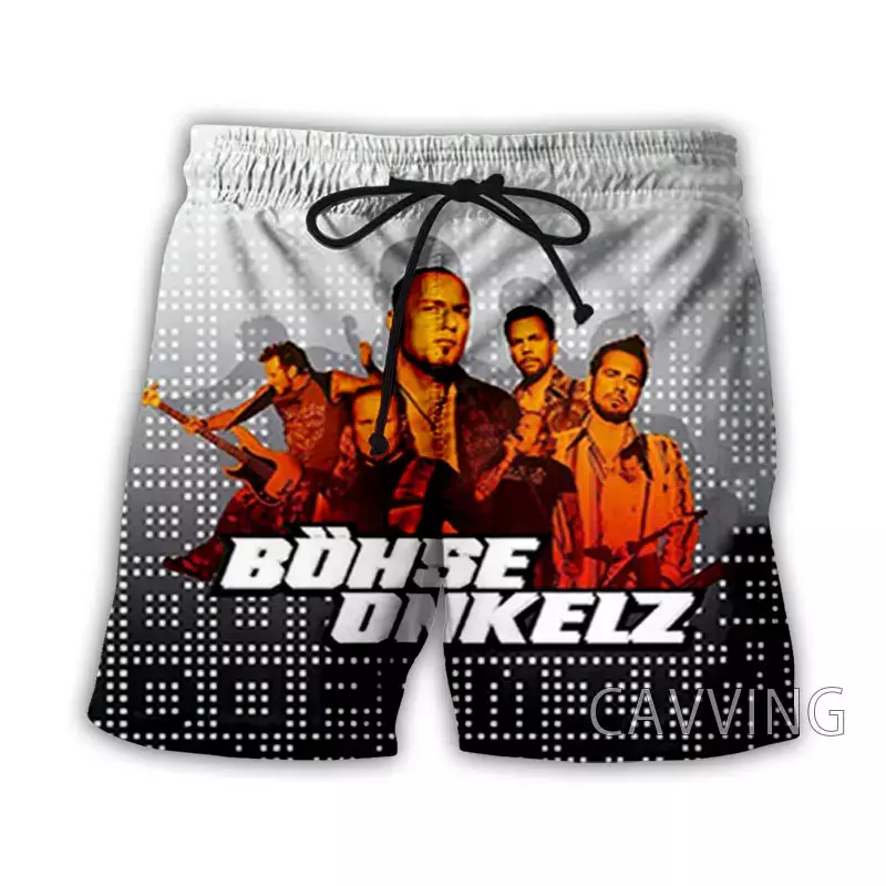 CAVVING 3D Printed  Rock Band  Summer Beach Shorts Streetwear Quick Dry Casual Shorts Sweat Shorts for Women/men  U01