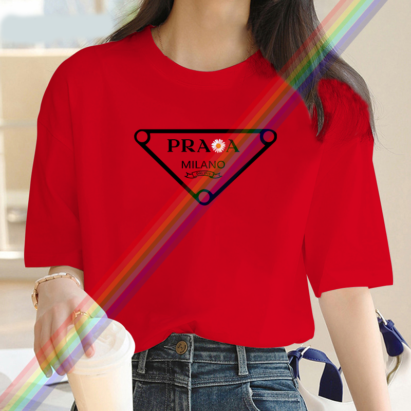 Футболка женская с принтом алфавита, модный топ с графическим принтом, роскошная брендовая рубашка, уличная одежда, лето 2024