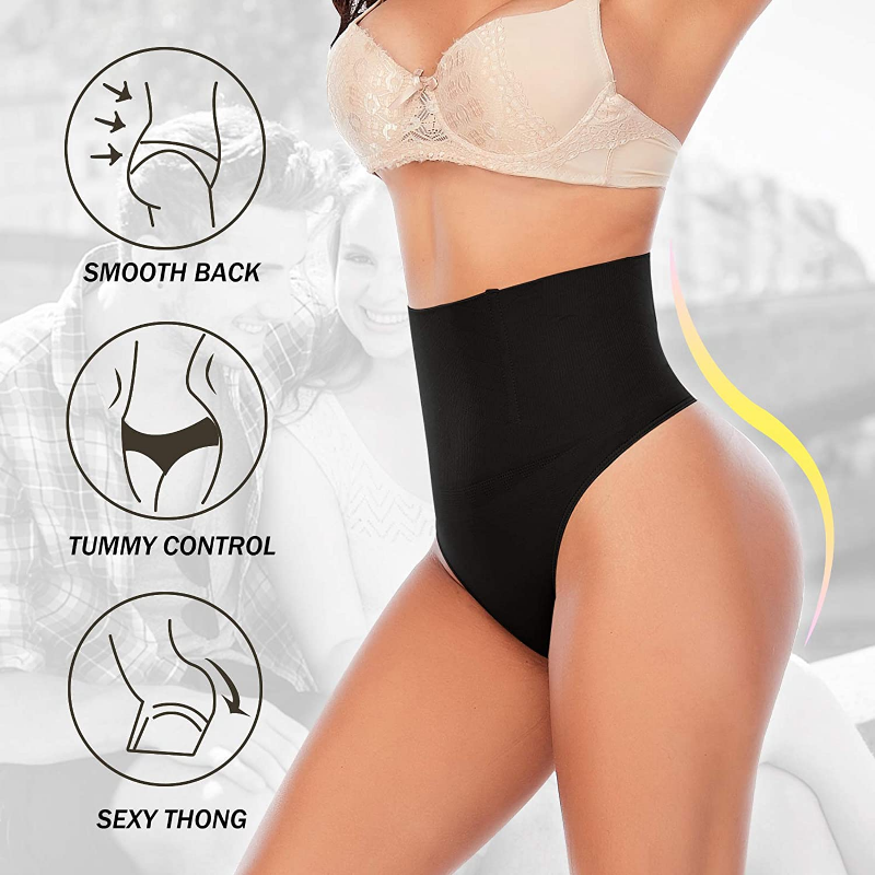 Sexy Women Thong Shaper High Waist Tummy Control Panties Slimming Underwear Waist Trainer Shaping Briefs Butt Lifter Body Shaper