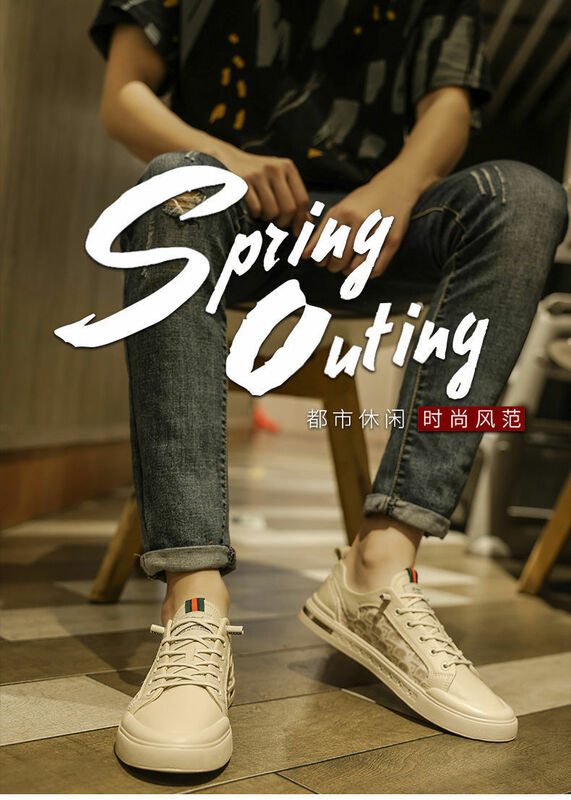 Mocassins confortáveis para homens, tênis de couro casual, sapatos baixos confortáveis, primavera
