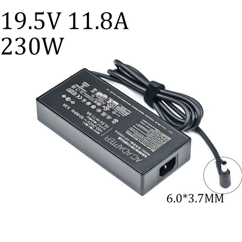 Adaptador para laptop 19.5V 11.8A 230W 6.0*3.7mm ADP-230GB B Carregador de energia CA para ASUS ROG Strix G531GV-DB76