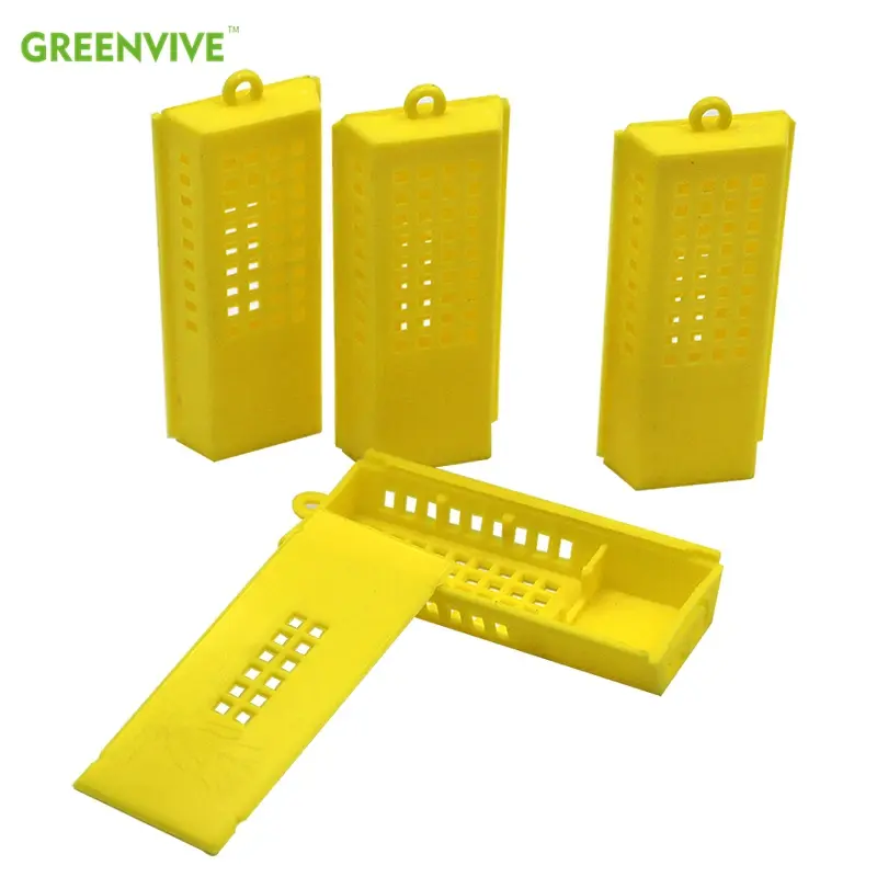10 Pcs Beekeeping Transport Cages Bees Queen Post Room Cages Plastic King Prisoner Queen Bee Cage Apiculture Tools Accessories