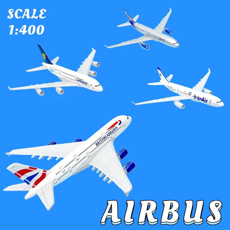 Aviação Collectible Diecast Modelo em Miniatura, Replica Metal Aircraft, Ornamento, Lembrança Brinquedos, 1:400 Worldwide, A320, A330, A380
