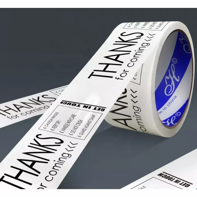 Customized productFor Box Packing Promotional  With Logo Thank You Packaging Tape BOPP Packing Tape