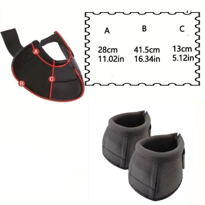 Nylon,Oxford Cloth Horse Bell Bell Boots Durable Prevent Rotation Accessory Hoof Guard Wrist Wear Resistant Horse Boots
