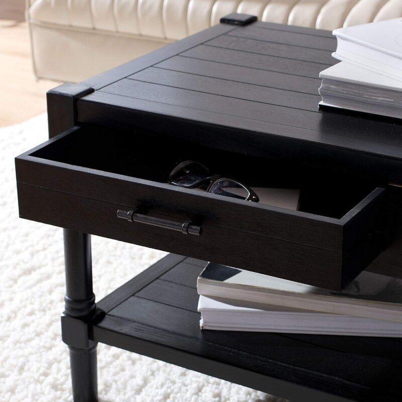 Черный журнальный столик с двумя выдвижными ящиками, кофейный столик, кофейные столики для гостиной, стулья, 0 мебели, столы, центр, салонные комнаты