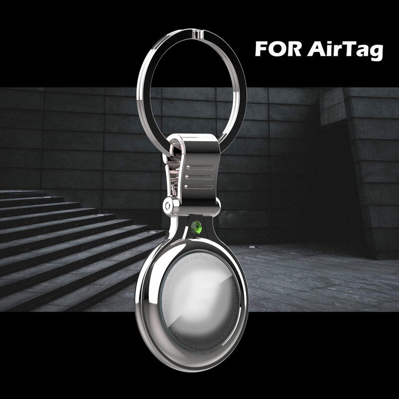 AirTag โลหะ Anti-Lost ป้องกัน Location Tracker สำหรับ Apple Airtag