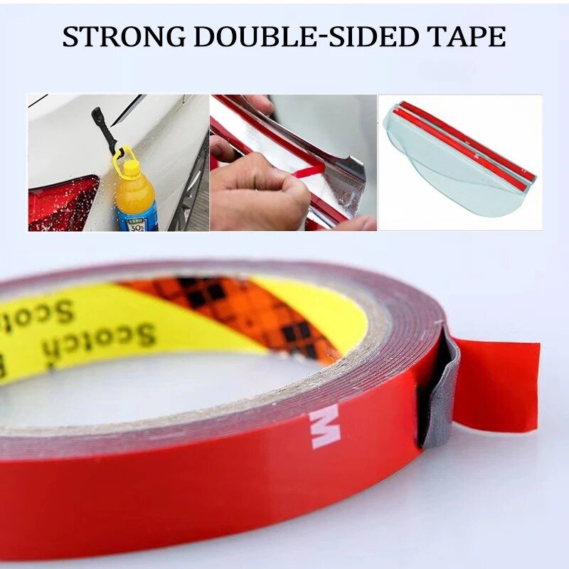 6/8/10/15/20mmx3Meters Double Sided Acrylic Adhesive Tape Sticky Car Screen Repair Tape Stickers Decal For Cars Auto Accessories