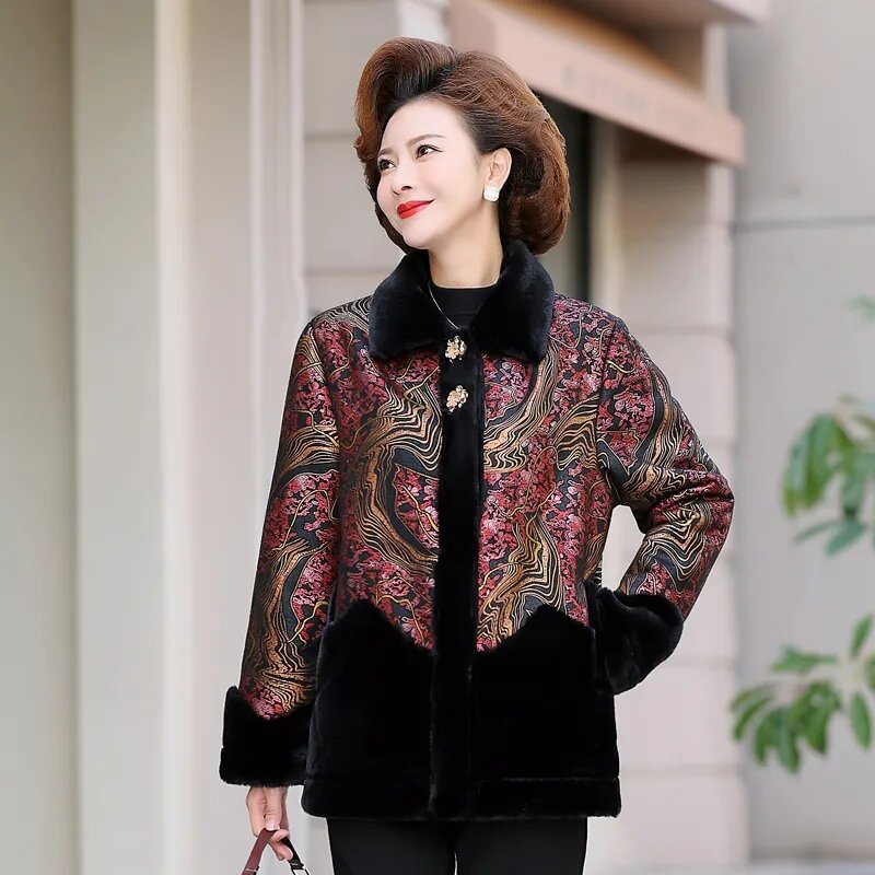 Новинка 2023, осенне-зимняя куртка из искусственного меха, женское Норковое Пальто, женское высококачественное утолщенное теплое бархатное пальто, Женское пальто