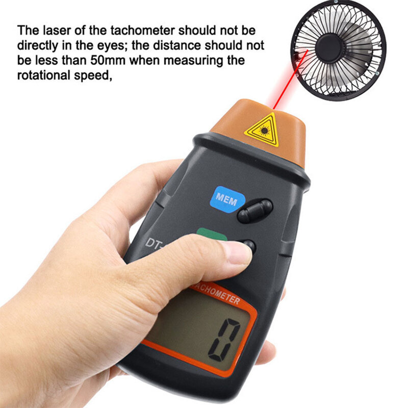 Tacómetros infrarrojos de amplio rango, probador de velocidad de rotación para máquina