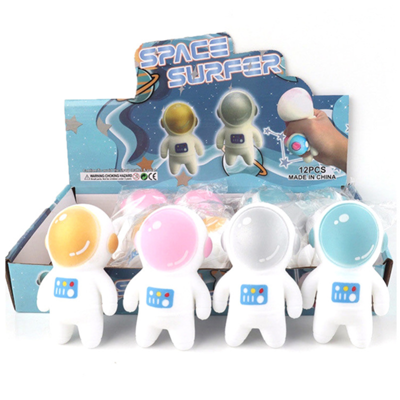 Juguetes para aliviar el estrés de los astronautas para niños, juguete exprimible con temática espacial, Squish de elevación lenta, fiesta de navidad, regalos divertidos y decoración de escritorio