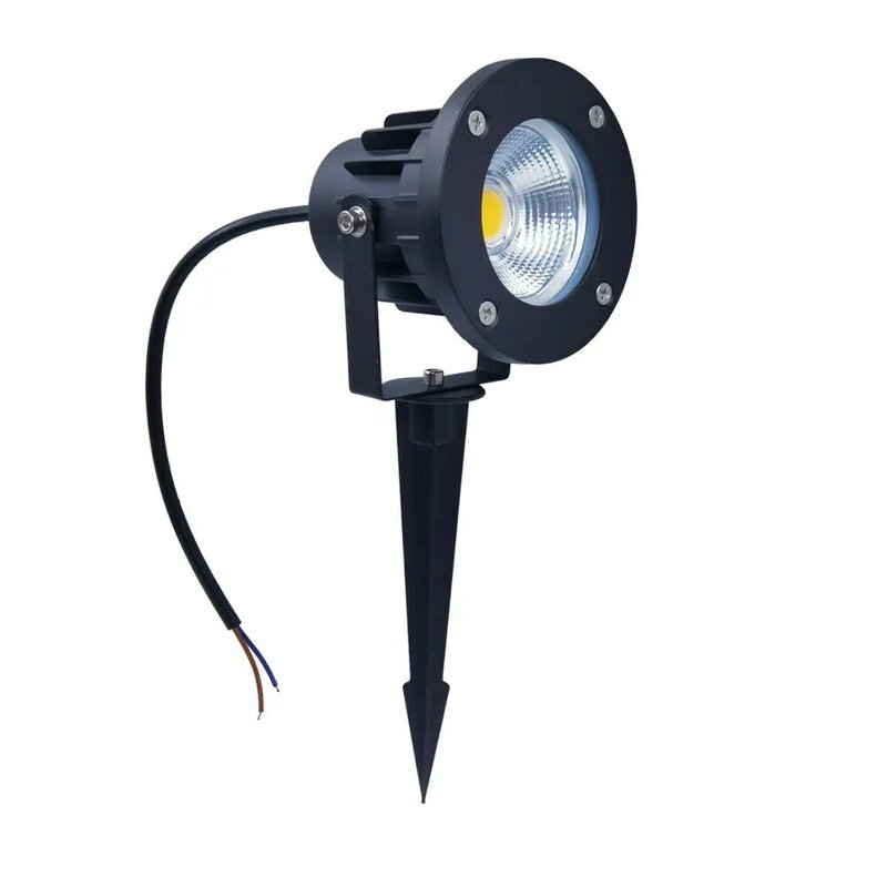 Миниатюрная Светодиодная лампа для газона с COB матрицей, уличный фонарь с шипами для дорожек с деревом, садового освещения, украшение, IP65, 3 Вт, 5 Вт, 7 Вт, 9 Вт, 12 Вт, 15 Вт