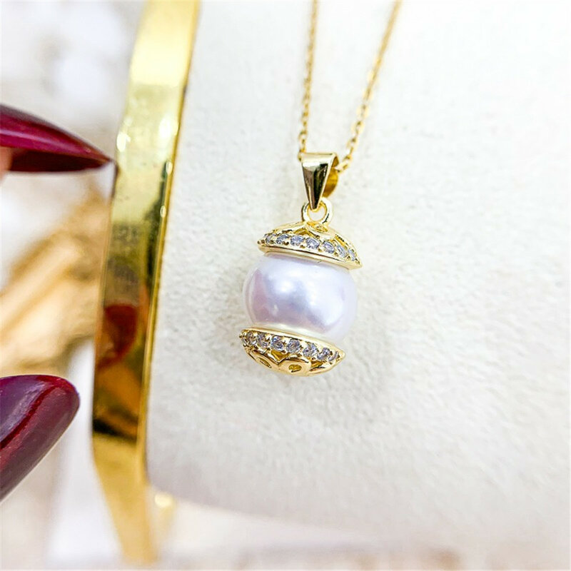 Pendentif en argent regardé S925, accessoires de perles de bricolage, porte-africain, correcteur, collier en argent, convient aux perles rondes 8-15mm, D384