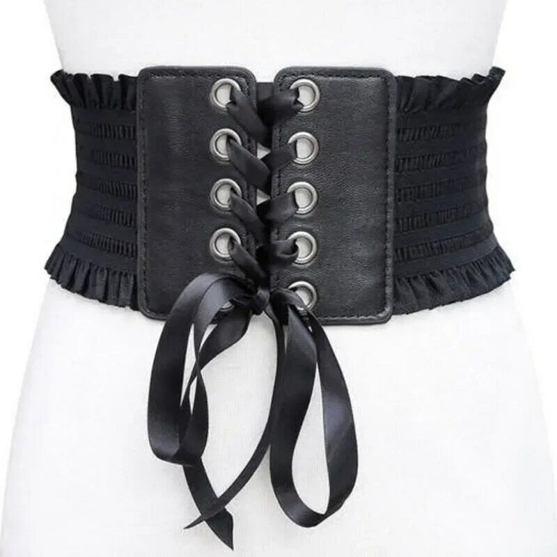 Mode Korsett breite Gürtel Pu Leder abnehmen Körper Bund für Frauen elastischen Hüftgurt Cinto Feminino Ceinture Femme