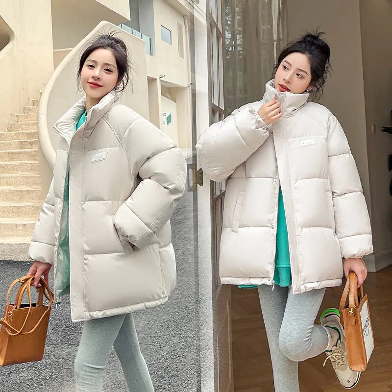 2022 New Winter Women Short Parkas Jackets Casual Thick Warm Pattern Coat Female Winter Outwear Loose Jacket Parkas