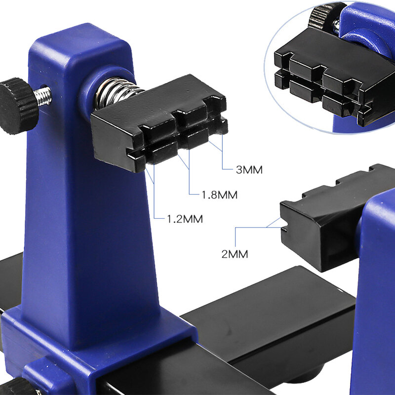 Supporto per PCB regolabile da 0-200mm scheda di rotazione a 360 ° supporto per saldatura morsetto per saldatura apparecchio ausiliario per saldatura
