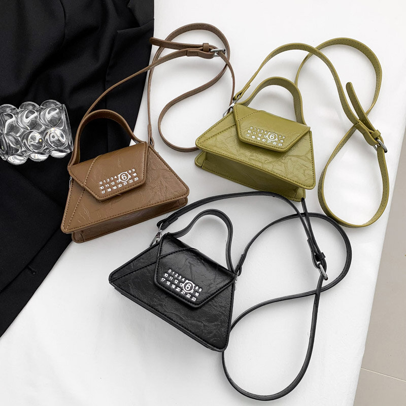 Mini Leder Umhängetaschen für Frauen Mode Schulter Dame Reise Geldbörsen und Handtaschen trend ige Luxus Umhängetasche