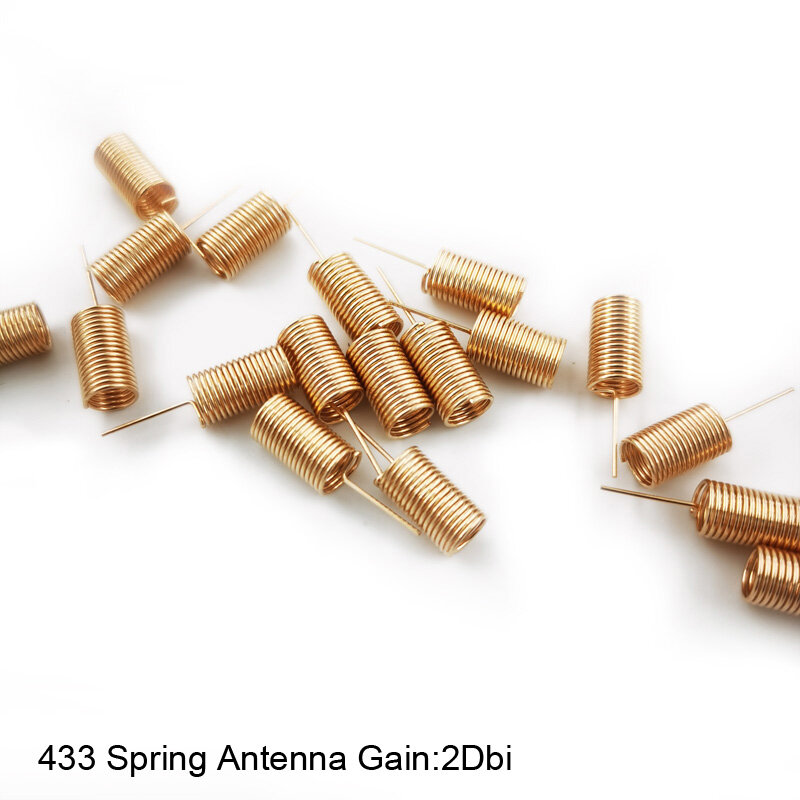 433Mhz Copper Spring Antenna 2Dbi Helical Coil 433 Built-in Module PCB Soldering 10PCS / Batch