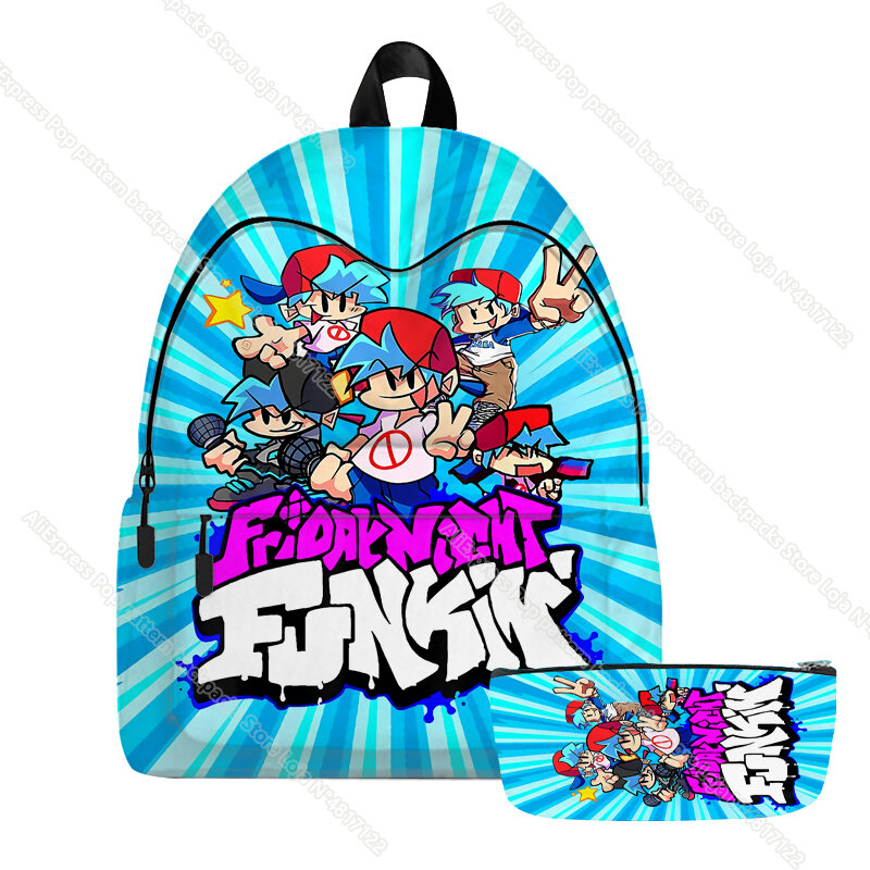 Рюкзак Funkin «пятница ночь», креативный школьный ранец с аниме-рисунком для косплея, дорожный женский рюкзак для девочек, сумка для ноутбука, чехол для ручки