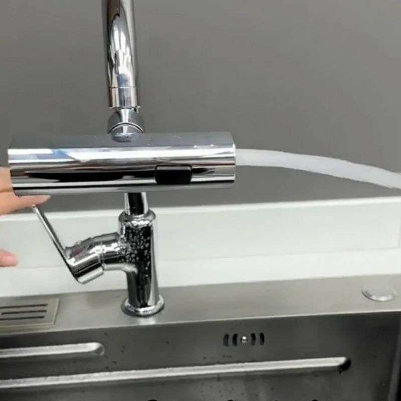 2023 New Waterfall Kitchen Faucet Anti-Splash Device Universal Rotary Bubbler Pressurized Extension Nozzle General Connector