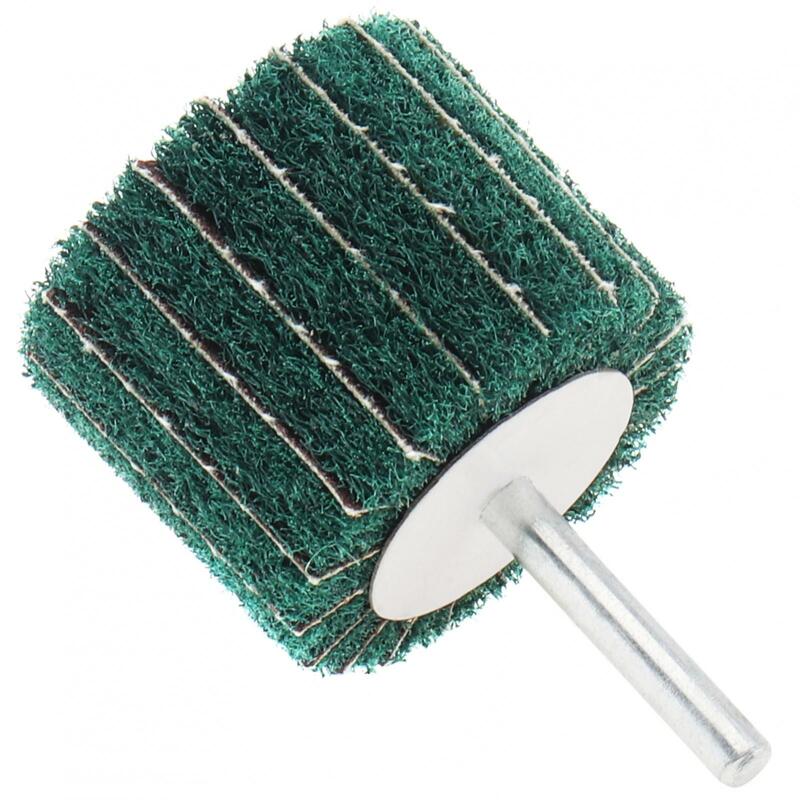 Drill Scouring Pad Grinding Sanding Head Flap Wheel Mounted Polishing Brush Wheel for Stainless Steel / Aluminum / Grinding Tool