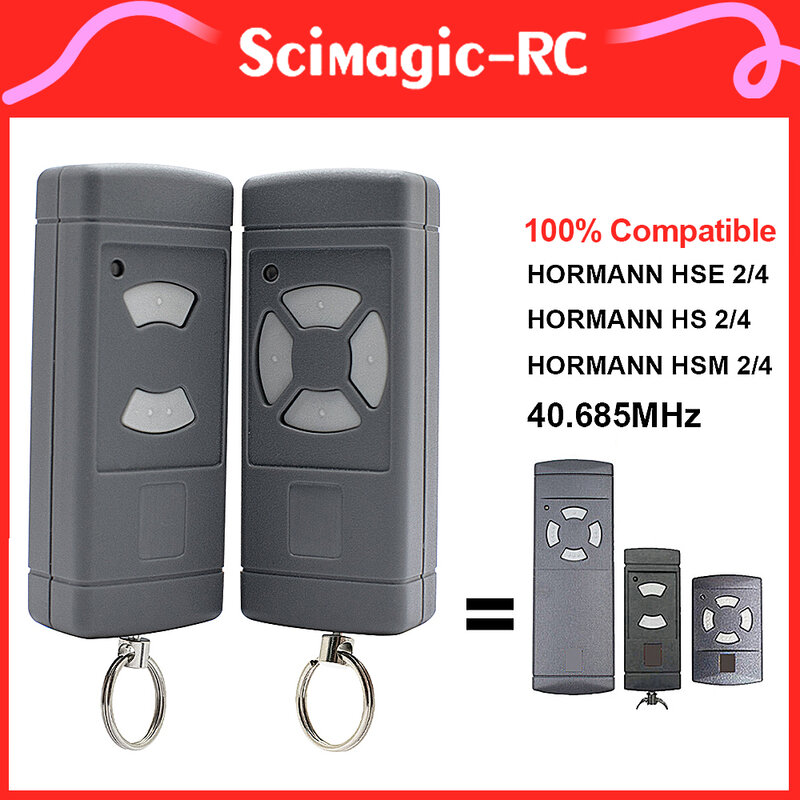 Clonage en face à face de votre télécommande HORMANN 40 MHz. Pour émetteur portatif Hörmann HSE2 HSM4 HSM2 HS2 HS4 40,685 MHz