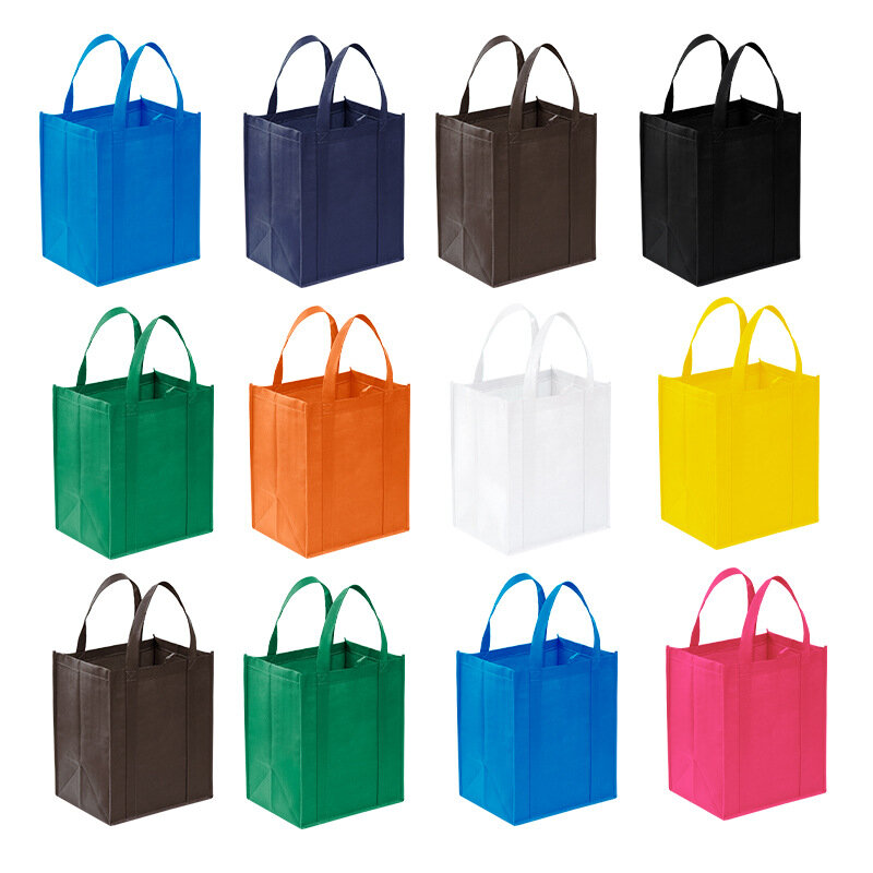 Reusable Non-Woven Shopping Tote Bags Travel Outdoor Foldable Shoulder Bag Pouches Storage Organizer Large Capacity Handbag