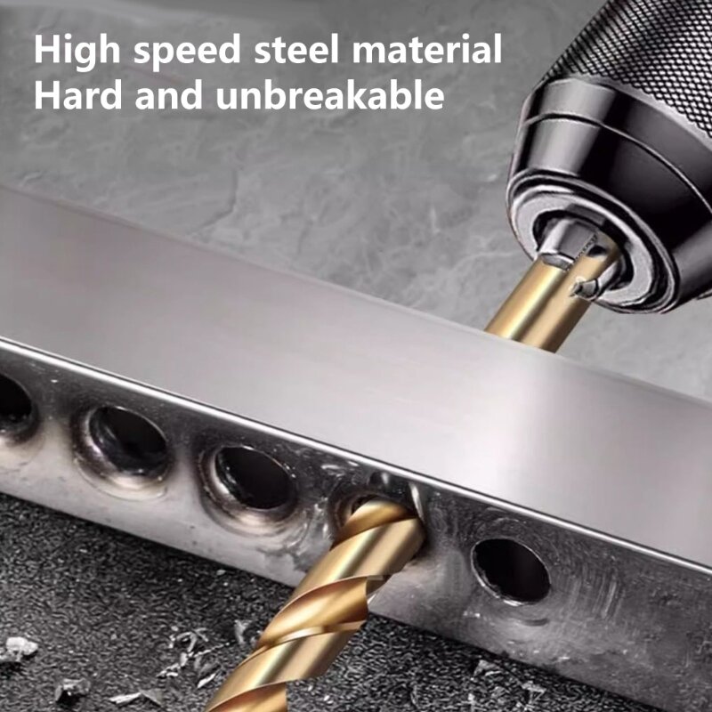 Broca helicoidal HSS para perforar metal duro, acero inoxidable, hierro fundido H4GE