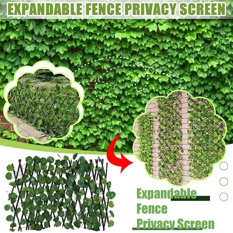 Fence Retrátil Ajustável Folha Artificial