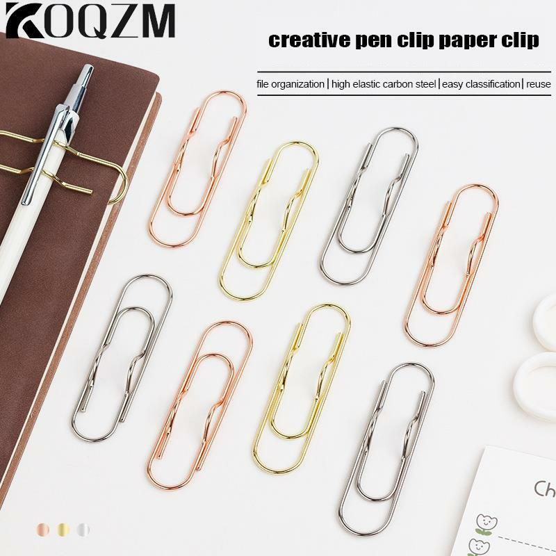 Clipes de Papel Multi-Purpose, Paper Fix, Suporte Pen, Notebook Pen Holder, Pin Livro, Clipes de Documento Jornal, 1pc