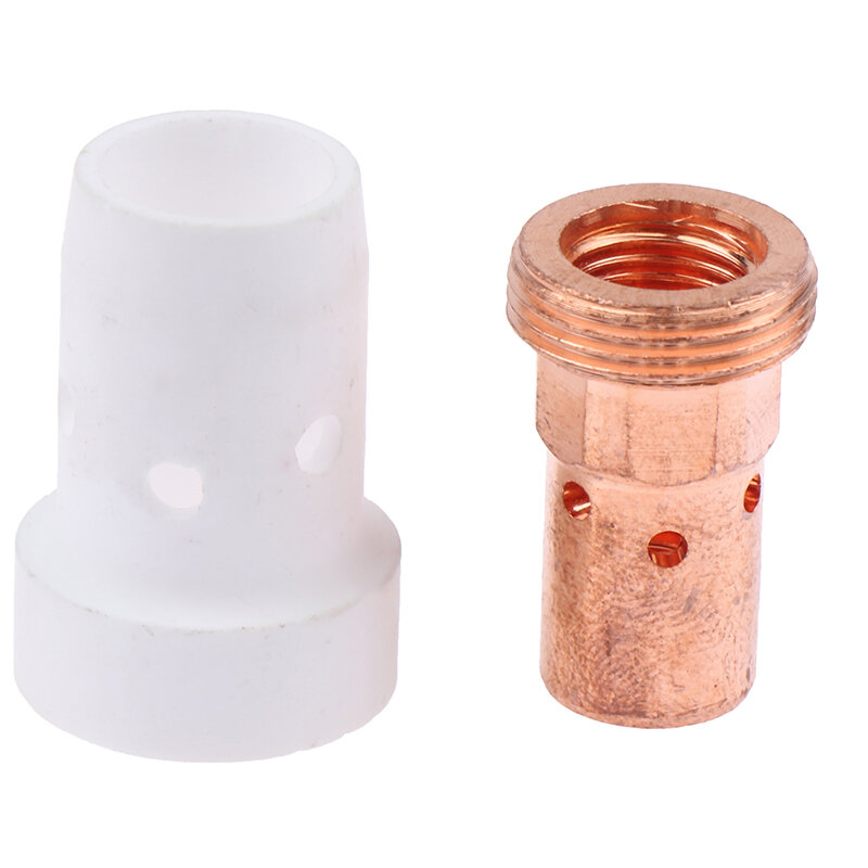 1PCS 142.0022 MB 501D Mig Torch Gun M8 Tip Holder Adapter Gas Diffuser Water Cooled 500A Brass Gold White