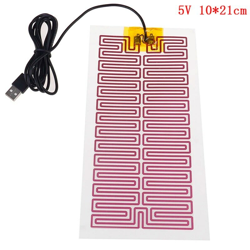 1X USB 5V 10CM*21CM Heating Heater Winter Warm Plate For Waist Shoes Pad
