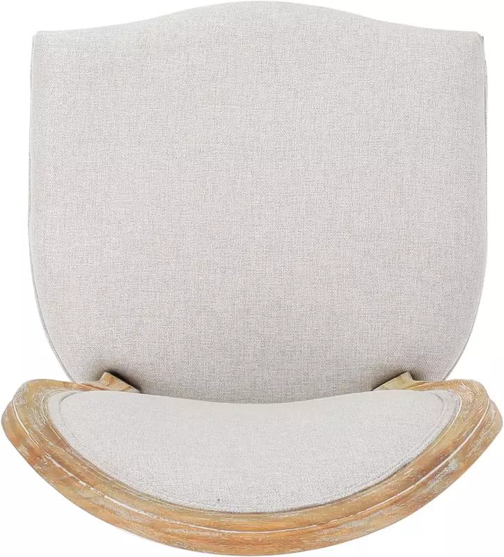 Phinnaeus Polyester Beige Stof Eetkamerstoel (Set Van 2), 2-delige Set