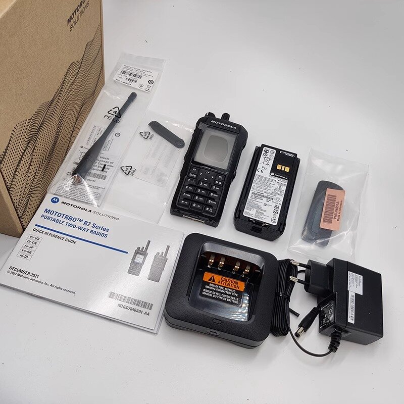 Radio pegangan R7 walkie talkie jarak jauh, radio ham dmr radio dua arah UHF VHF
