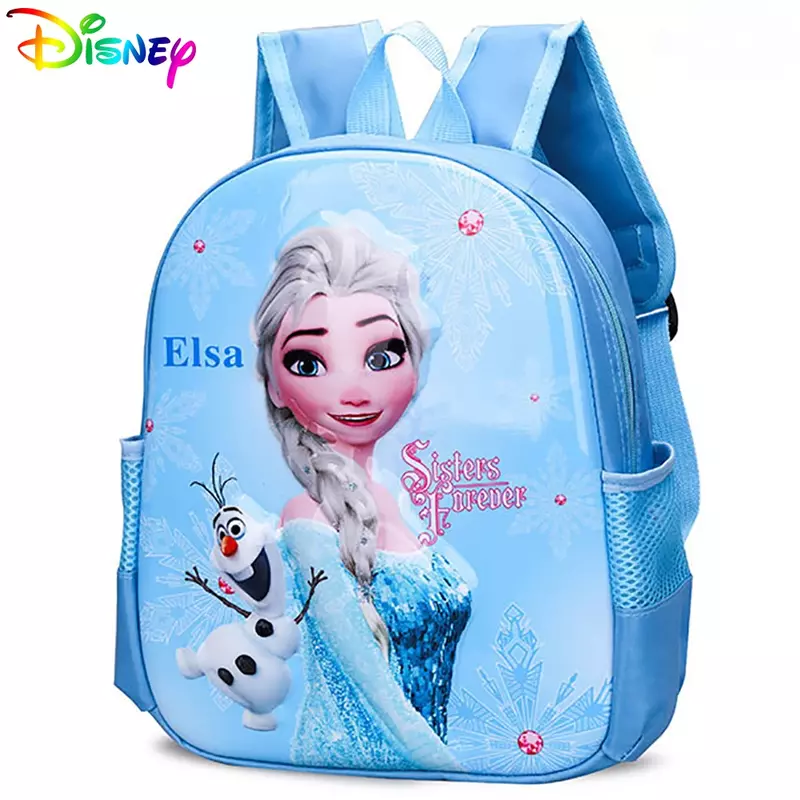 Zaino per bambini Disney per studenti nuovo cartone animato congelato scuola materna borse ragazza adorabile Elsa principessa zaino carino nuovo Arrivel